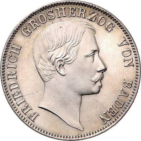 Avers Taler 1858 - Silbermünze Wert - Baden, Friedrich I