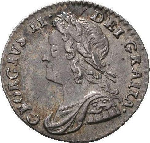Avers 1 Penny 1754 - Silbermünze Wert - Großbritannien, Georg II