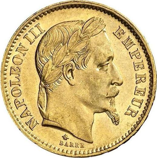 Obverse 20 Francs 1867 A "Type 1861-1870" - Gold Coin Value - France, Napoleon III