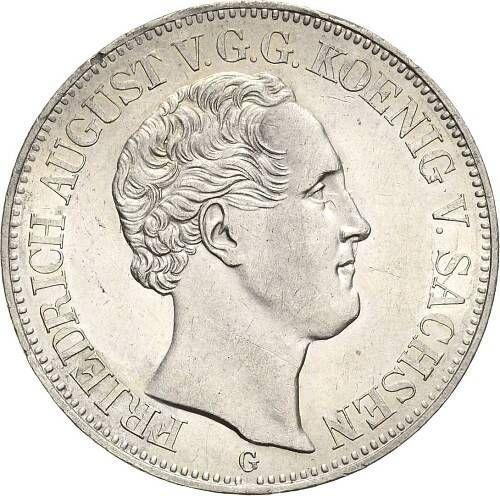 Obverse Thaler 1841 G - Silver Coin Value - Saxony-Albertine, Frederick Augustus II