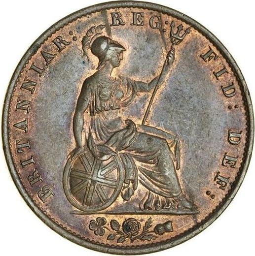 Revers 1/2 Penny 1845 WW - Münze Wert - Großbritannien, Victoria