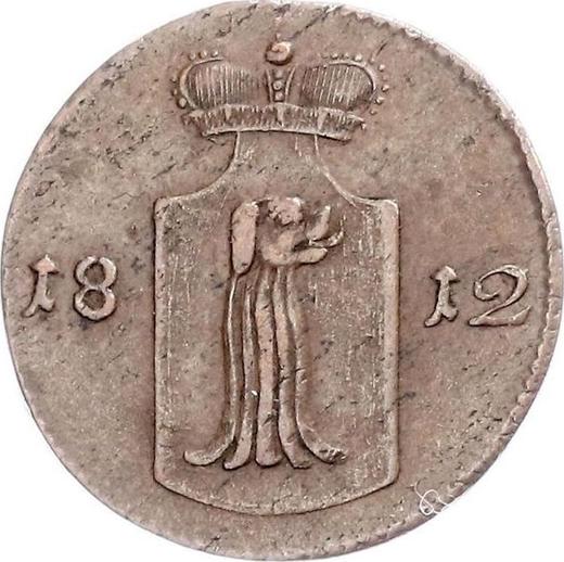 Awers monety - Ebersdorf 1 fenig 1812 - cena  monety - Reuss-Schleiz, Henryk LI