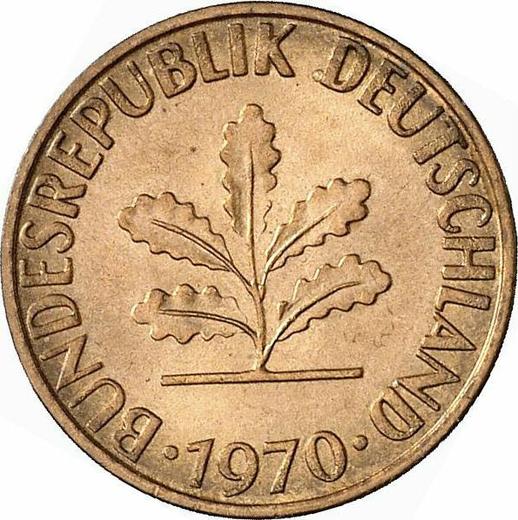 Reverse 1 Pfennig 1970 D - Coin Value - Germany, FRG