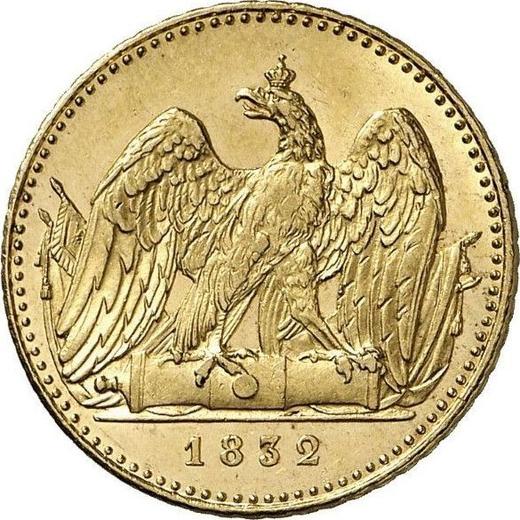 Reverso Frederick D'or 1832 A - valor de la moneda de oro - Prusia, Federico Guillermo III