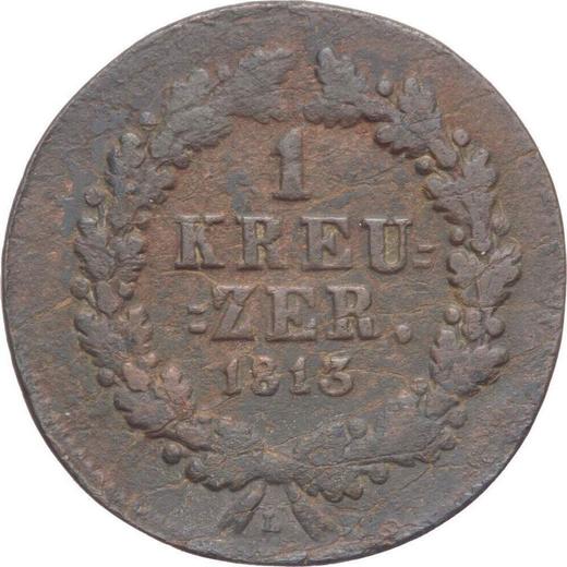 Reverse Kreuzer 1813 L -  Coin Value - Nassau, Frederick Augustus