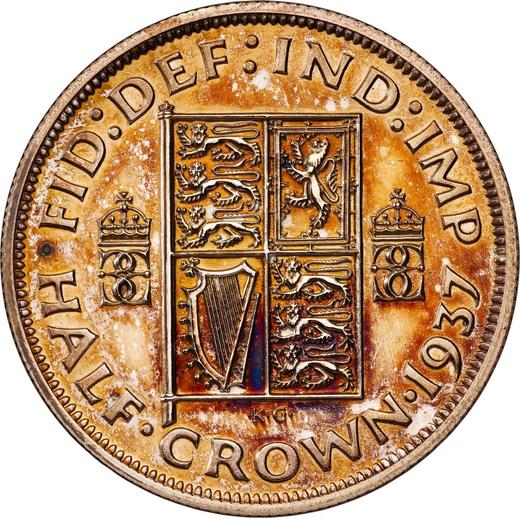 Revers Probe 1/2 Krone 1937 HP - Silbermünze Wert - Großbritannien, Eduard VIII