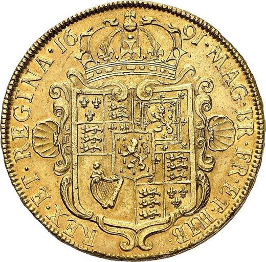 Reverse Five guineas 1691 - Gold Coin Value - United Kingdom, William III and Mary II