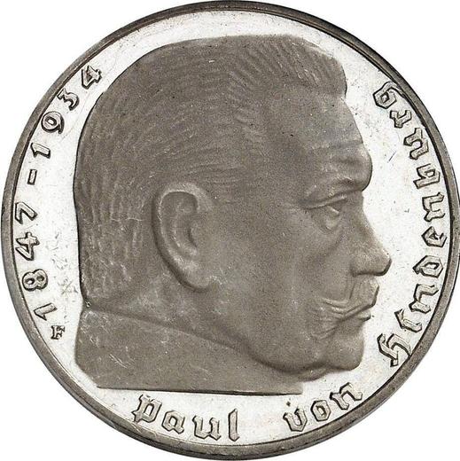 Obverse 2 Reichsmark 1937 F "Type 1936-1939" - Silver Coin Value - Germany, Third Reich