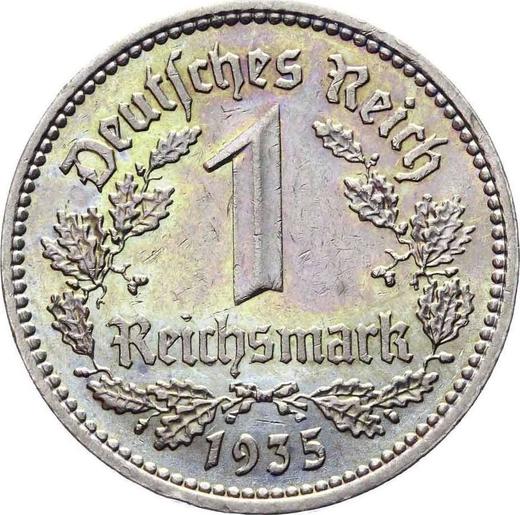 Anverso 1 Reichsmark 1935 A "Tipo 1933-1939" - valor de la moneda  - Alemania, Alemania nazi