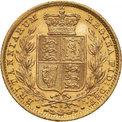 Reverse Sovereign 1887 S WW "Coat of arms" - Gold Coin Value - Australia, Victoria