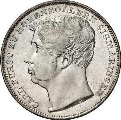 Obverse 1/2 Gulden 1839 D - Silver Coin Value - Hohenzollern-Sigmaringen, Karl