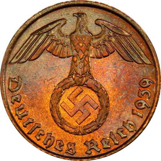 Reverse 5 Reichspfennig 1939 J "Type 1936-1939" -  Coin Value - Germany, Third Reich