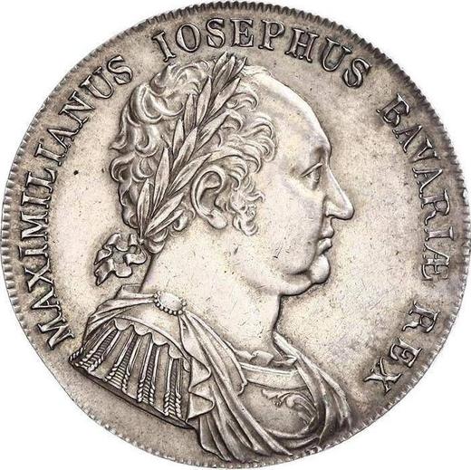 Avers Taler MDCCCXVIII (1818) "Verfassung" - Silbermünze Wert - Bayern, Maximilian I