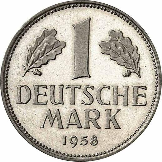 Obverse 1 Mark 1958 D - Coin Value - Germany, FRG