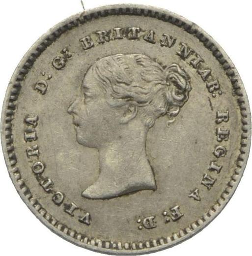 Anverso 2 peniques 1844 - valor de la moneda de plata - Gran Bretaña, Victoria