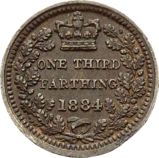Reverse Third Farthing 1884 -  Coin Value - United Kingdom, Victoria