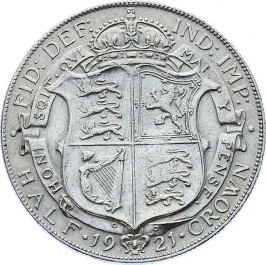 Reverse Halfcrown 1921 - Silver Coin Value - United Kingdom, George V