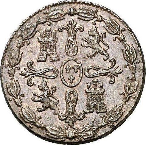 Reverse 8 Maravedís 1826 J "Type 1823-1827" -  Coin Value - Spain, Ferdinand VII