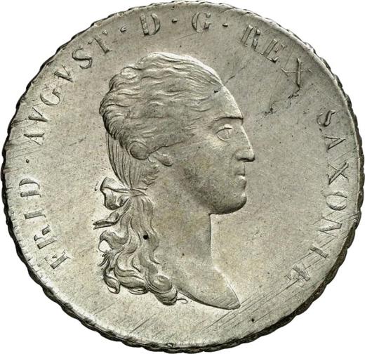 Anverso Tálero 1809 S.G.H. "Minero" - valor de la moneda de plata - Sajonia, Federico Augusto I