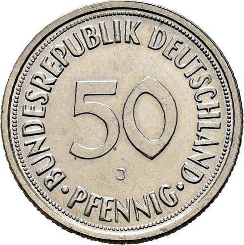 Obverse 50 Pfennig 1949 J - Coin Value - Germany, FRG