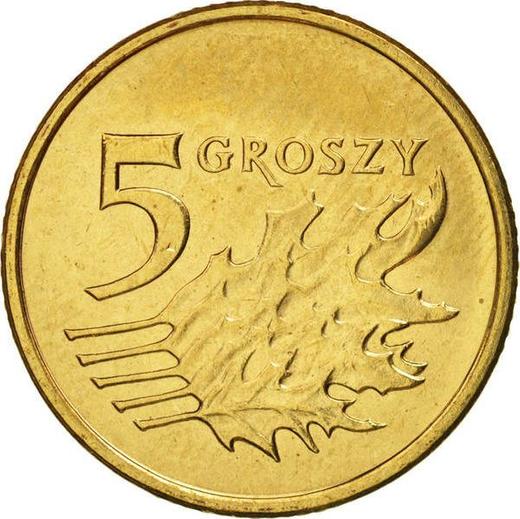 Reverse 5 Groszy 2006 MW -  Coin Value - Poland, III Republic after denomination