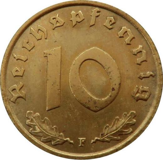 Obverse 10 Reichspfennig 1938 F "Type 1936-1939" -  Coin Value - Germany, Third Reich