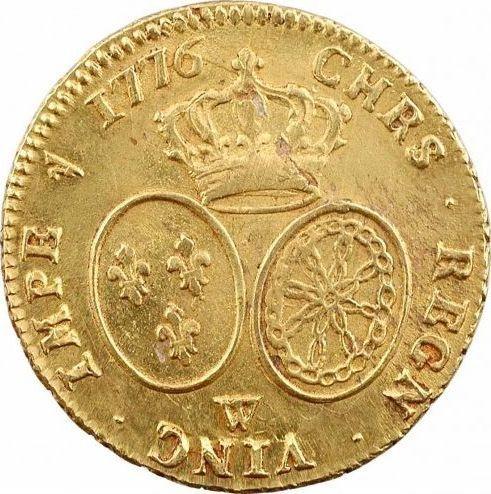 Reverse Double Louis d'Or 1776 W - Gold Coin Value - France, Louis XVI