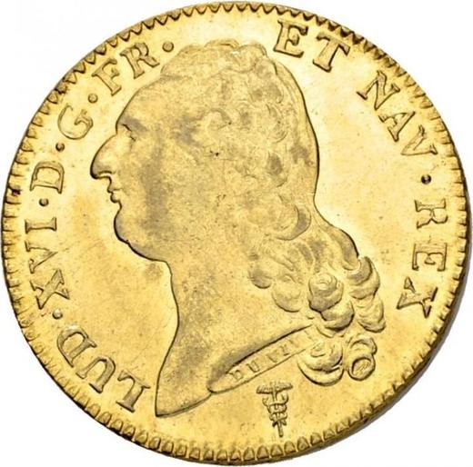 Obverse Double Louis d'Or 1789 K "Type 1785-1792" - Gold Coin Value - France, Louis XVI