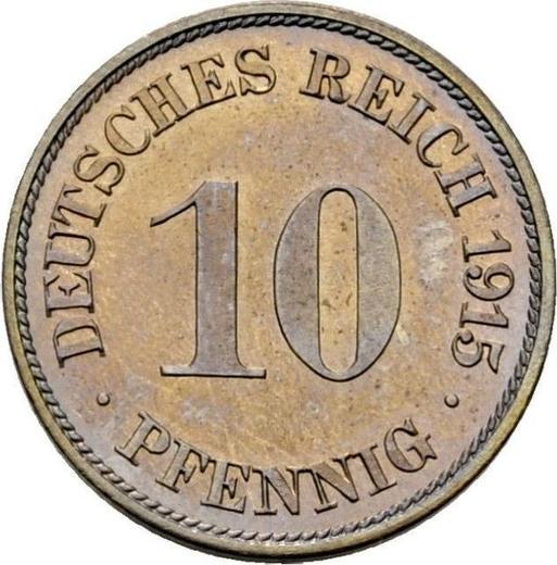 Obverse 10 Pfennig 1915 J "Type 1890-1916" - Coin Value - Germany, German Empire