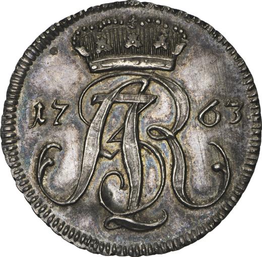 Obverse 3 Groszy (Trojak) 1763 REOE "Danzig" Pure silver - Silver Coin Value - Poland, Augustus III