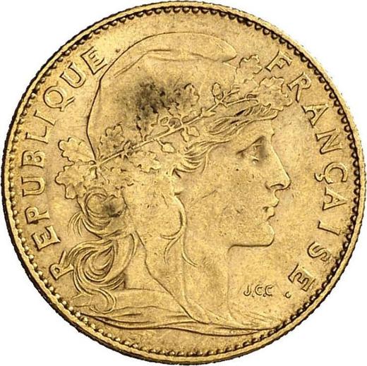 Obverse 10 Francs 1901 "Type 1899-1914" - Gold Coin Value - France, Third Republic