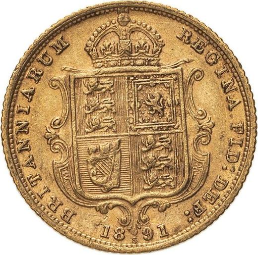 Reverse Half Sovereign 1891 S "Jubilee portrait" Without JEB - Gold Coin Value - Australia, Victoria