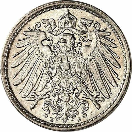 Reverse 5 Pfennig 1905 E "Type 1890-1915" -  Coin Value - Germany, German Empire