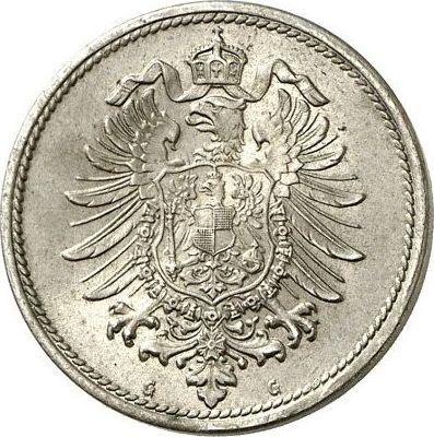 Reverse 10 Pfennig 1875 G "Type 1873-1889" - Coin Value - Germany, German Empire