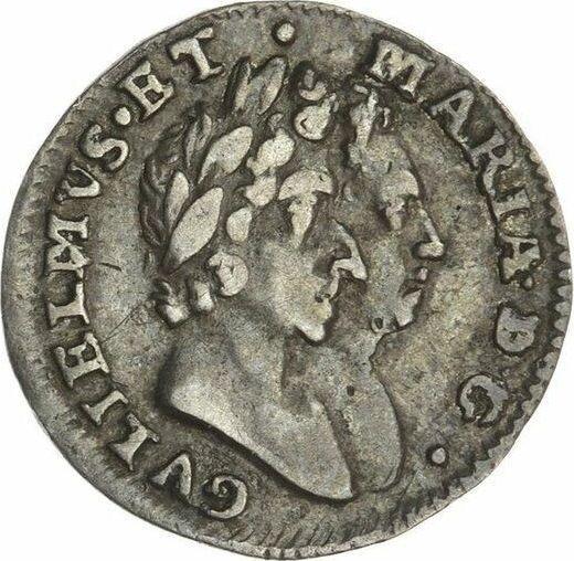 Obverse Penny 1691 - Silver Coin Value - United Kingdom, William III and Mary II