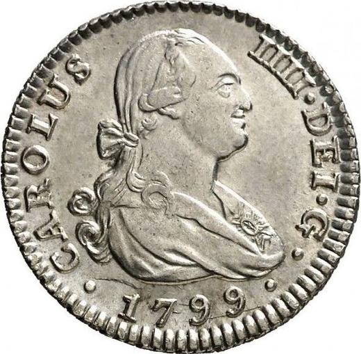 Obverse 1 Real 1799 M MF - Silver Coin Value - Spain, Charles IV