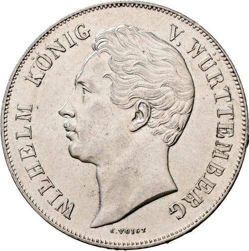 Obverse 2 Gulden 1856 - Silver Coin Value - Württemberg, William I
