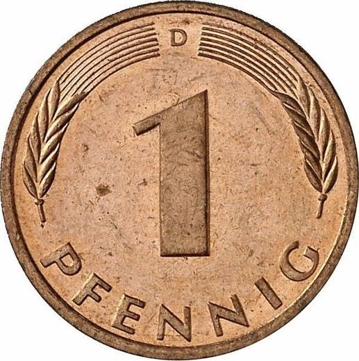 Obverse 1 Pfennig 1995 D -  Coin Value - Germany, FRG