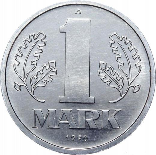 Awers monety - 1 marka 1990 A - cena monety - Niemcy, NRD
