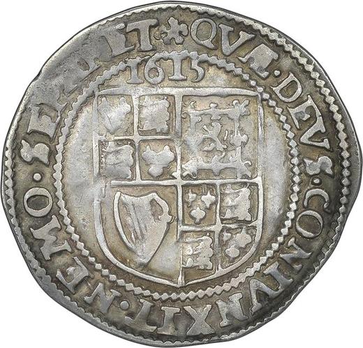 Reverse Sixpence 1615 "Fourth bust" - Silver Coin Value - United Kingdom, James I