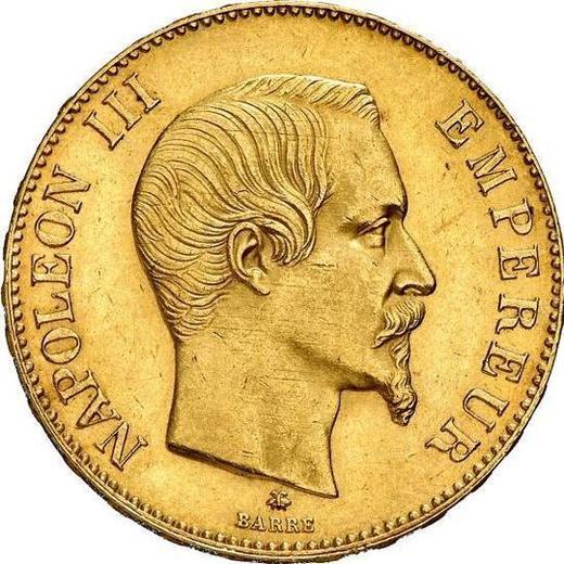 Obverse 100 Francs 1858 BB "Type 1855-1860" - Gold Coin Value - France, Napoleon III