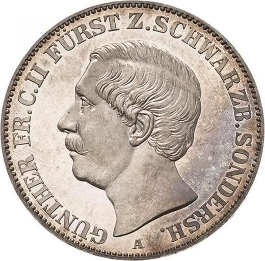 Obverse Thaler 1865 A - Silver Coin Value - Schwarzburg-Sondershausen, Günther Friedrich Karl II