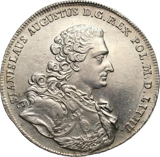 Obverse Thaler 1766 FS "Portrait in armor" - Silver Coin Value - Poland, Stanislaus II Augustus
