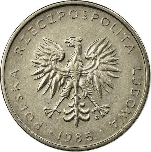 Obverse 10 Zlotych 1985 MW - Coin Value - Poland, Peoples Republic