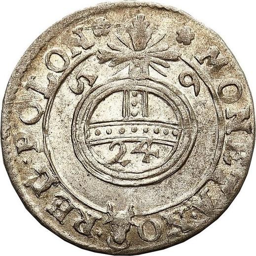 Obverse Pultorak 1659 "Inscription "24"" - Silver Coin Value - Poland, John II Casimir