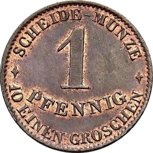 Reverse 1 Pfennig 1851 F - Coin Value - Saxe-Coburg and Gotha, Ernest II