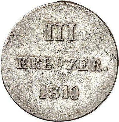 Reverse 3 Kreuzer 1810 - Silver Coin Value - Nassau, Frederick Augustus