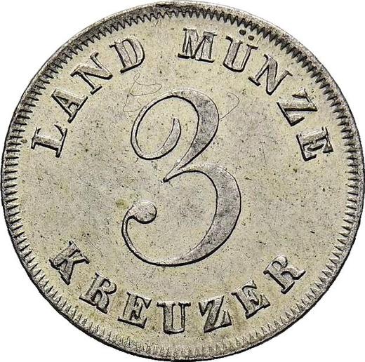Reverse 3 Kreuzer 1833 - Silver Coin Value - Saxe-Coburg and Gotha, Ernest I