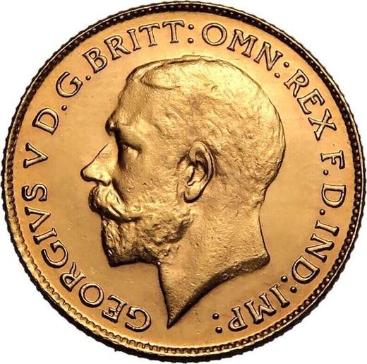 Obverse Half Sovereign 1911 S - Gold Coin Value - Australia, George V