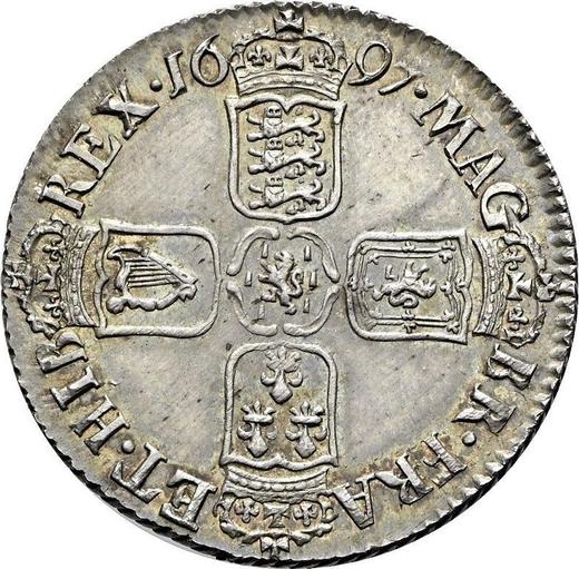 Reverse Shilling 1697 C "Third laureate bust" - Silver Coin Value - United Kingdom, William III